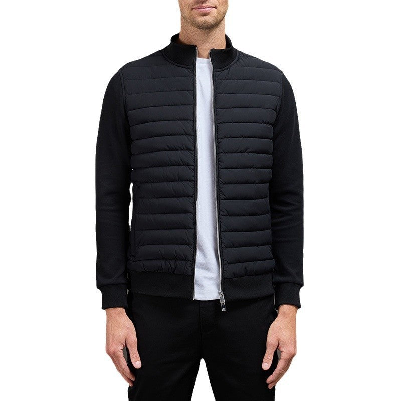 Men’s Lightweight Stand Collar Knit Jacket