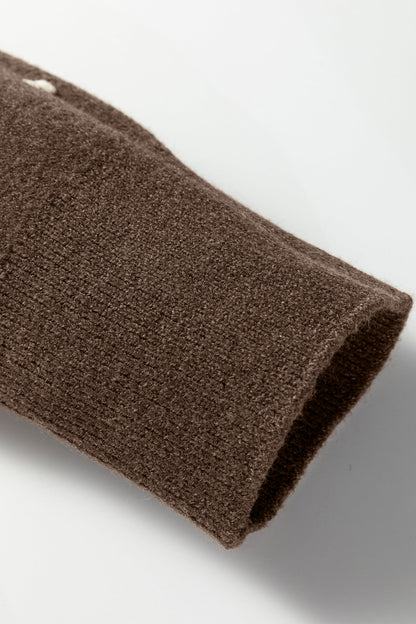 Threaded Pear Renata Ribbed Edge Knit Sweater