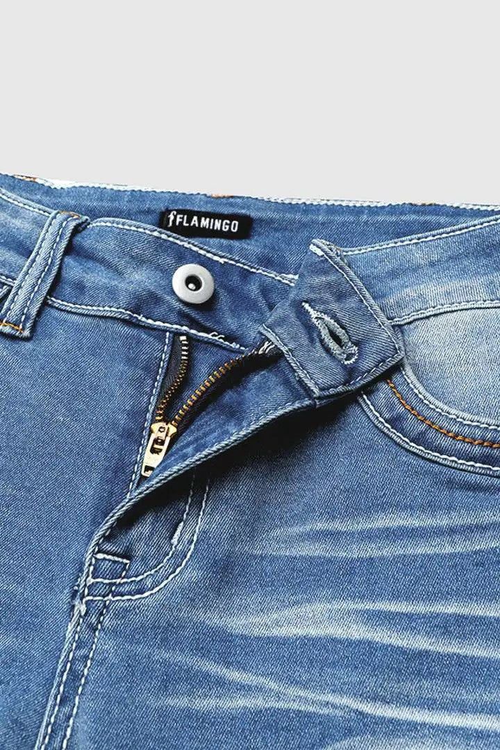 Women’s Jeans T197 | Premium High-Sense Tailored Denim | Elegant Slim-Straight Fit Blue Jeans | Modern Luxury Women's Trousers | 2026 High-Fashion Denim Collection