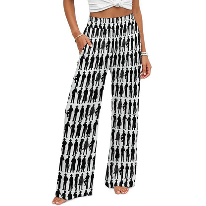 Baha Ranch I'm Your Huckleberry High Waisted Wide Leg Pants