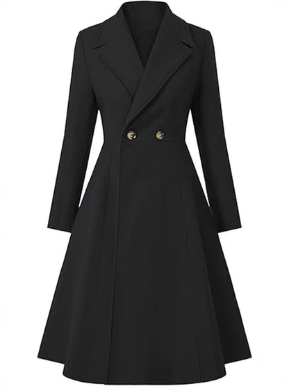 Women’s Classic Double-Breasted Trench Coat | Elegant Long Lapel Overcoat with Belt | Timeless Waterproof Autumn & Winter Jacket | High-Sense Professional Long Coat | 2026 British Style Trench for Women