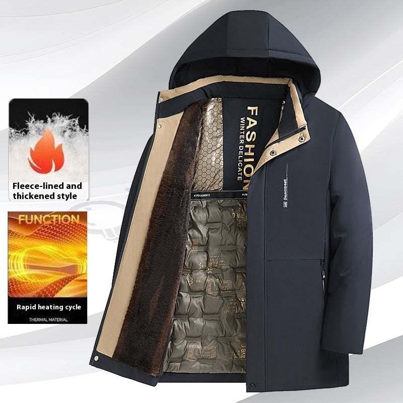 Men’s Fleece-Lined Padded Winter Coat