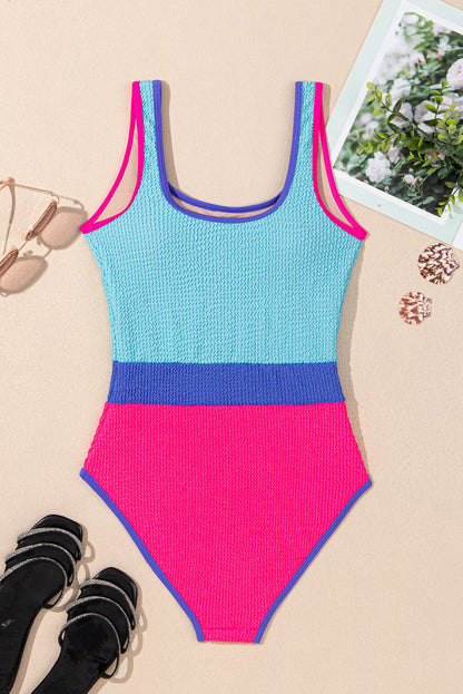 Threaded Pear Rory Patchwork One Piece Swimsuit
