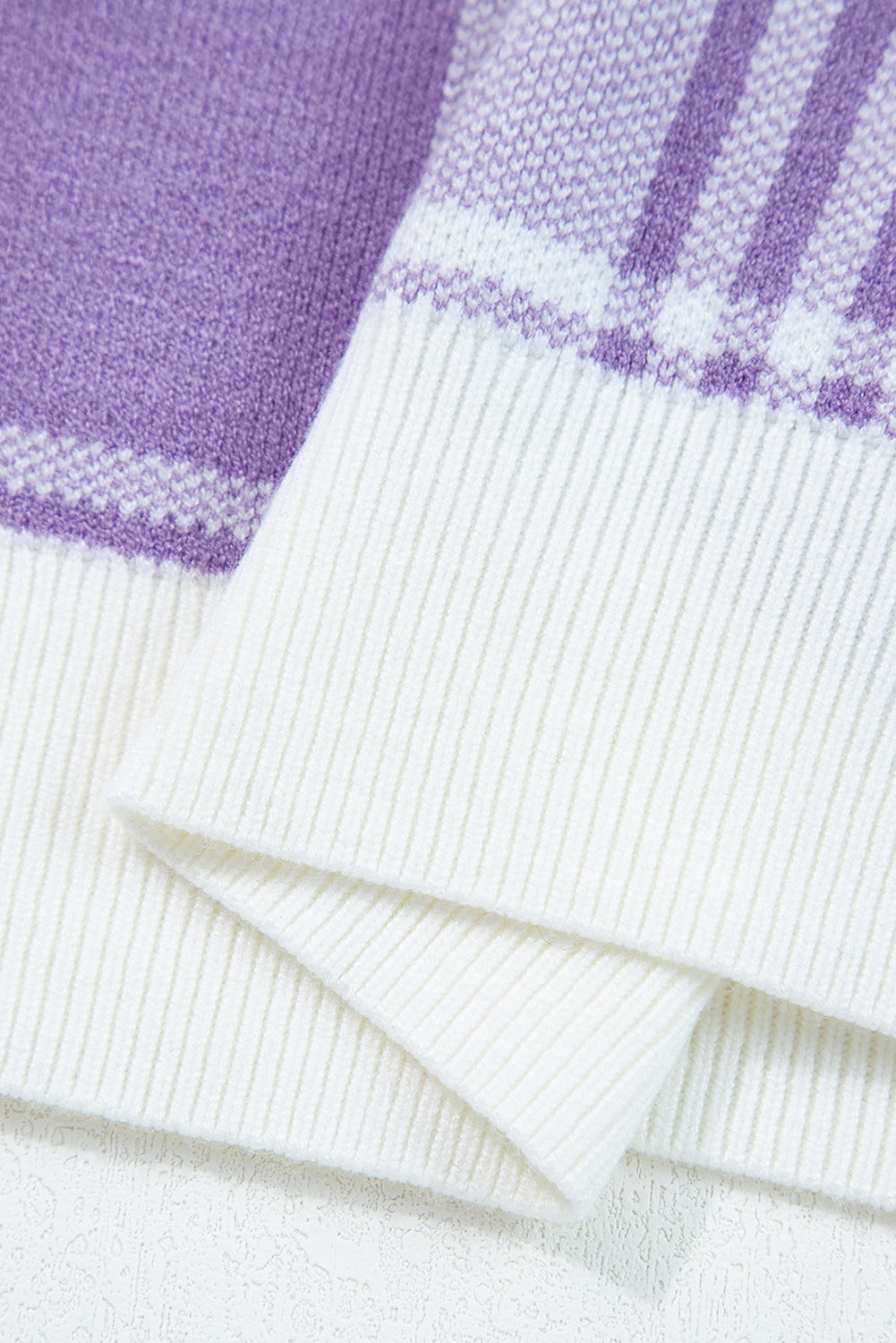 Threaded Pear Giuliana Ribbed Trim Loose Sweater