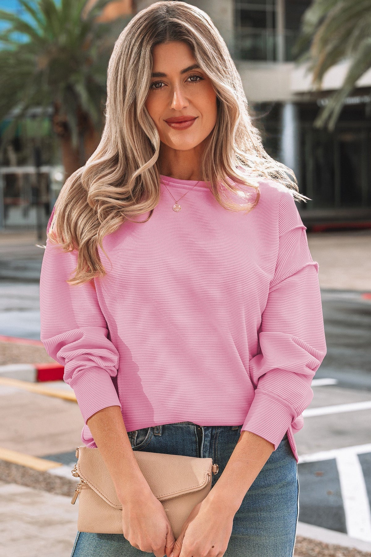 Threaded Pear Liv Drop Shoulder Baggy Pullover