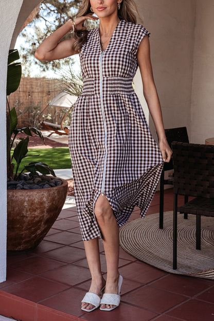 Threaded Pear Sarahi Flare Sleeveless Maxi Dress