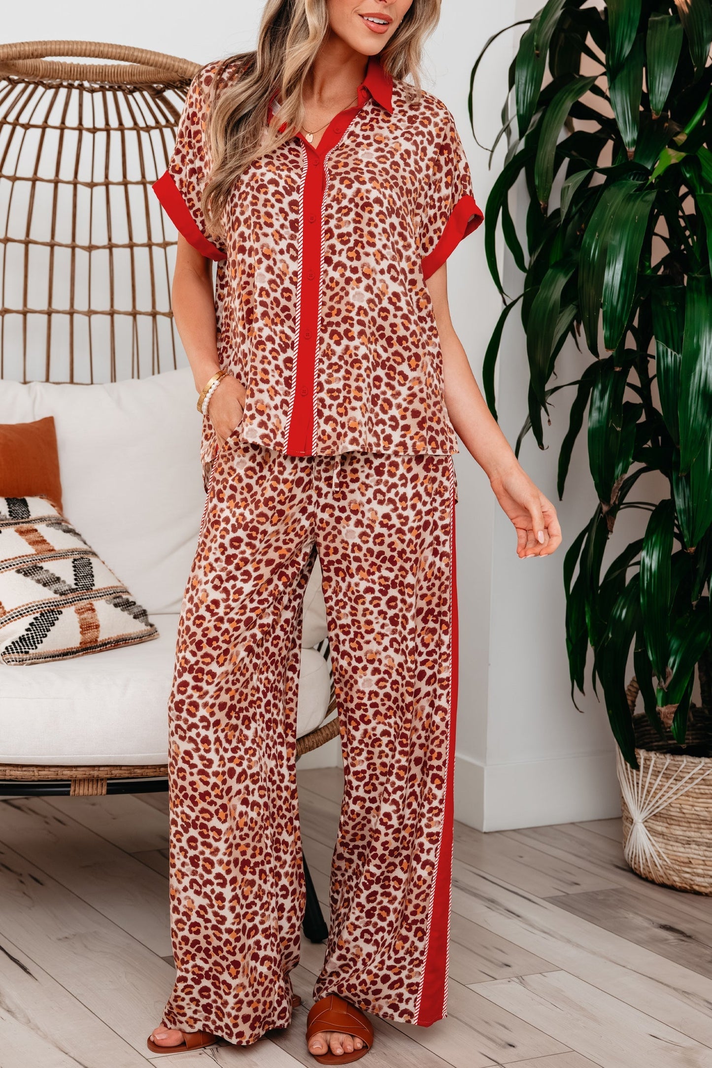 Threaded Pear Nyla Contrast Lounge Set