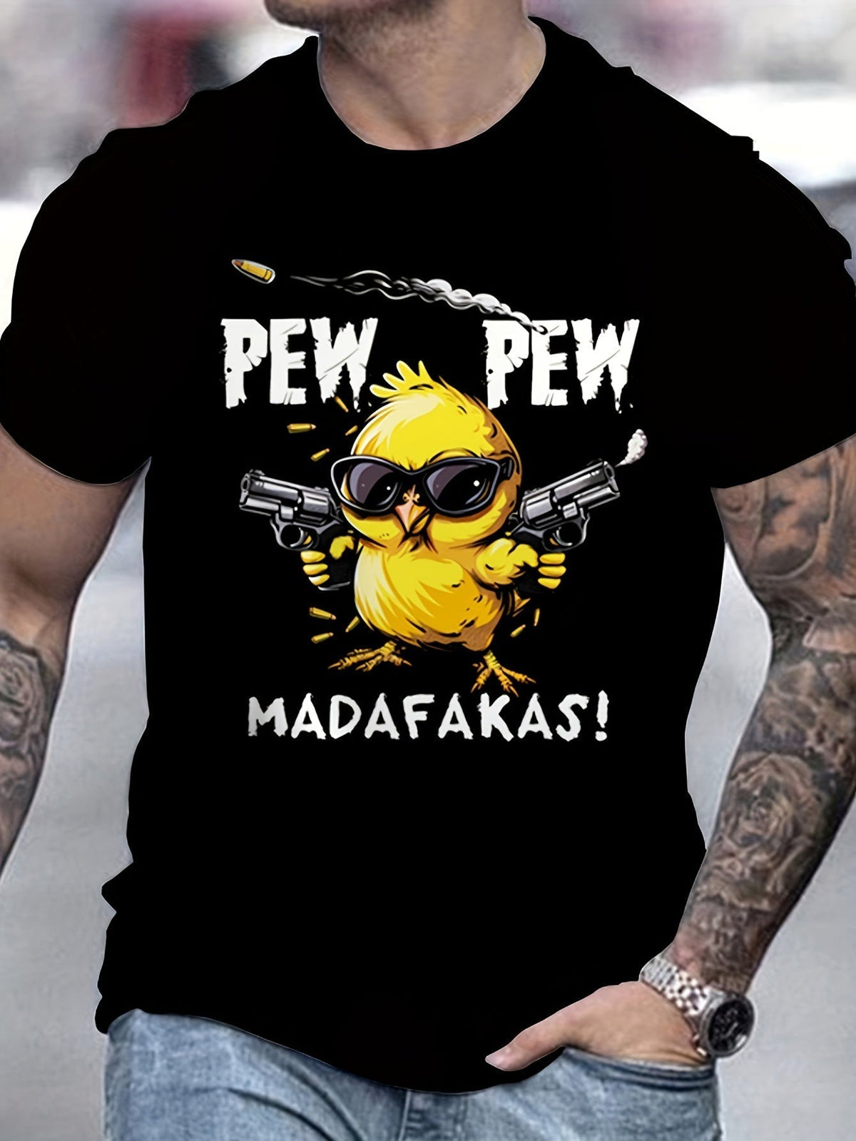 Cool Girl Cartoon T-Shirt for Men