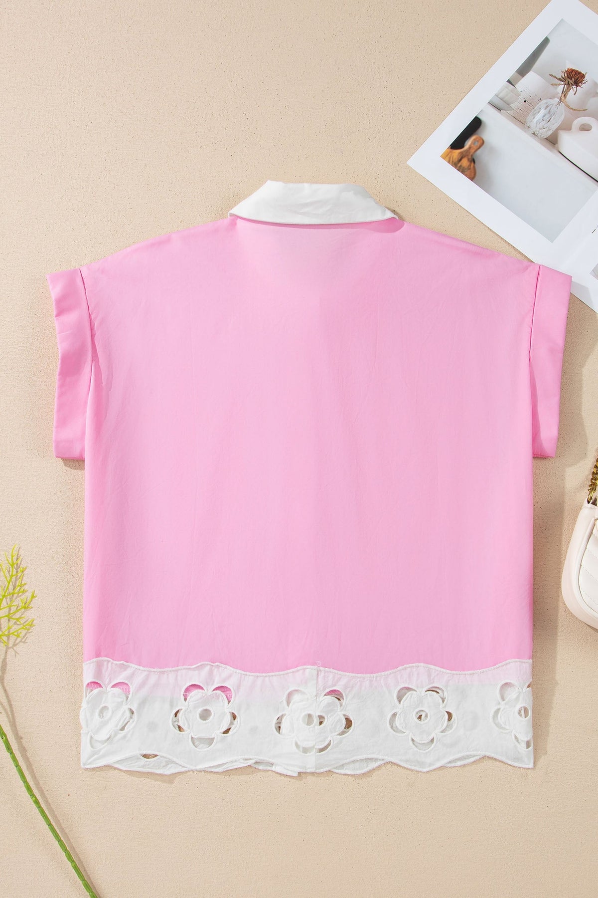 Threaded Pear Francesca Short Sleeve Up Shirt