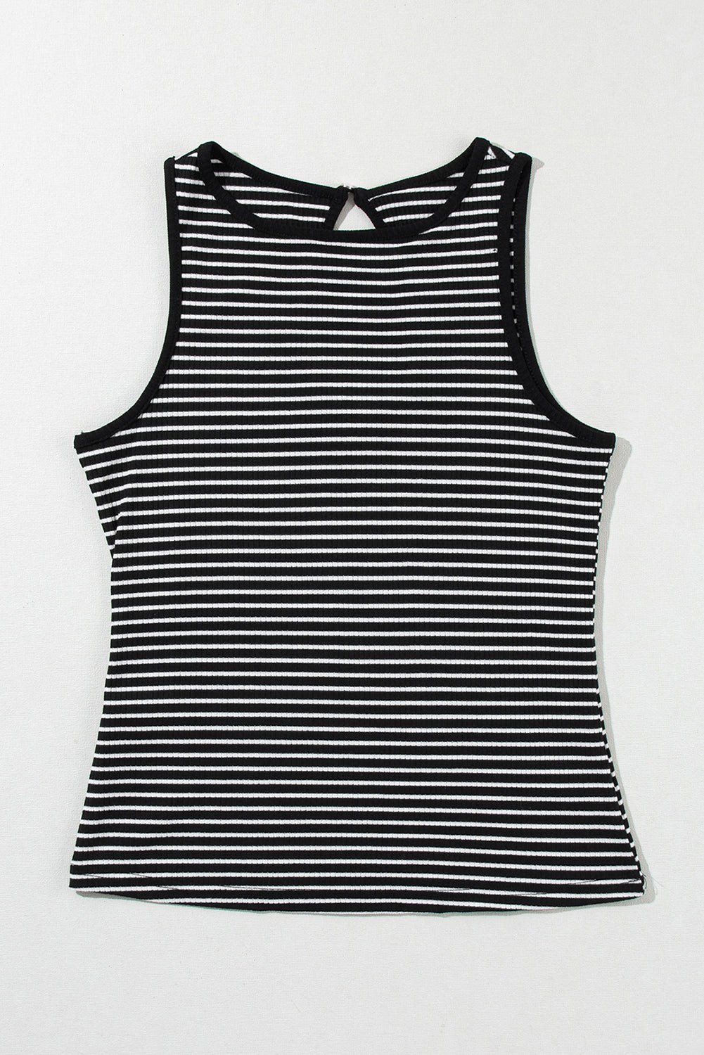 Threaded Pear Bethany Striped Knit Sleeveless Tank