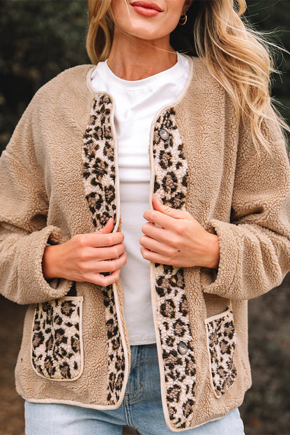 Threaded Pear Renaona Print accent Plush Jacket