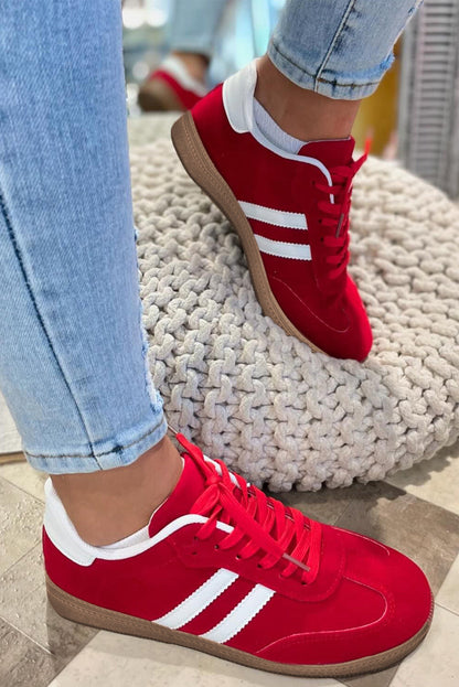 Threaded Pear Harper Lace Up Flat Shoes