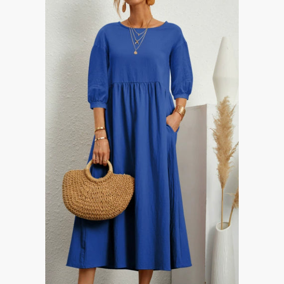 Women’s Summer A-Line Dress with Pockets