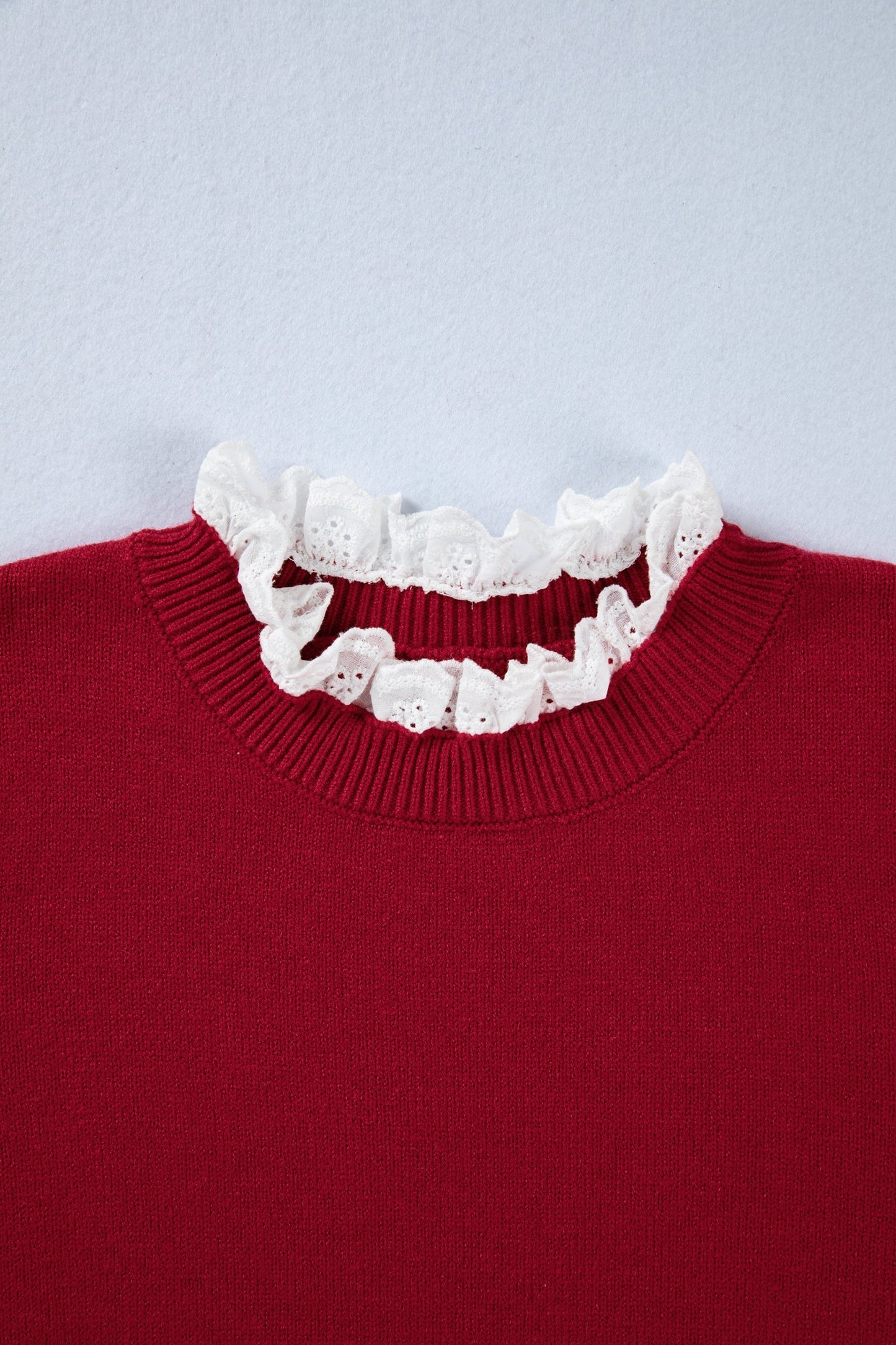 Threaded Pear Brooklynn Patchwork Cuffs Loose Sweater