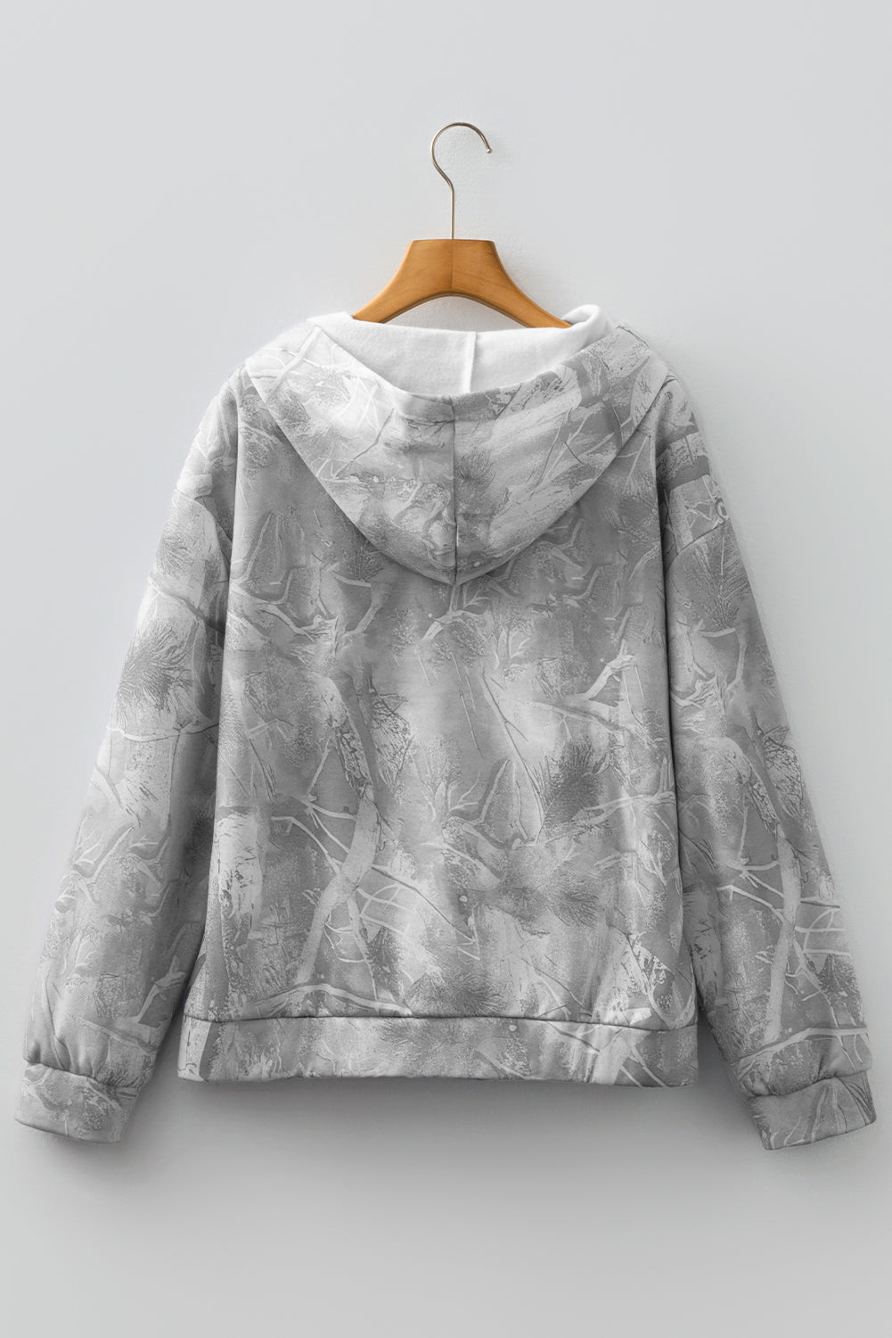 Threaded Pear Maya Print Oversized Sporty Hoodie