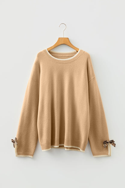 Threaded Pear Anaiah Decor Cuffs Loose PLUS Sweater