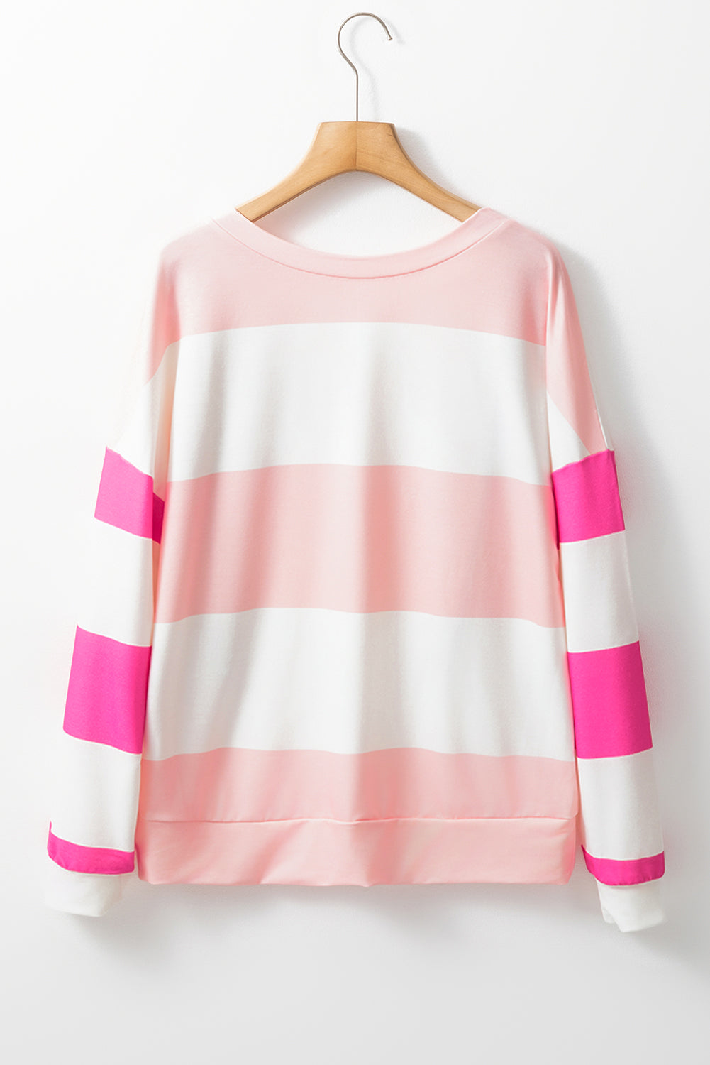 Threaded Pear Iris Striped Long Sleeve Top
