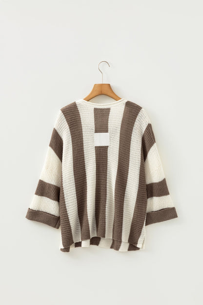 Threaded Pear Holland Colorblock Bracelet Sleeve Sweater