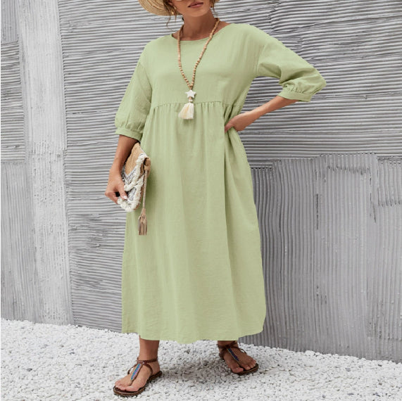 Women’s Summer A-Line Dress with Pockets