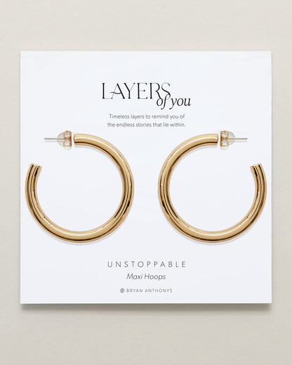 Unstoppable Maxi Hoop Earrings
