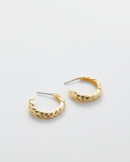 Woven Braided Hoop Earrings