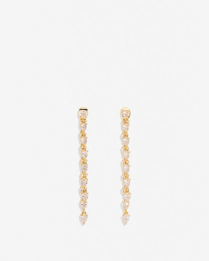 By My Side Pear Cut Chandelier Earrings