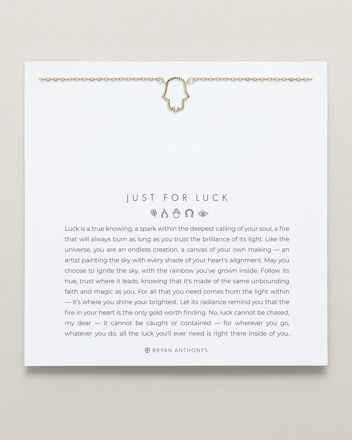 Just For Luck Hamsa Necklace