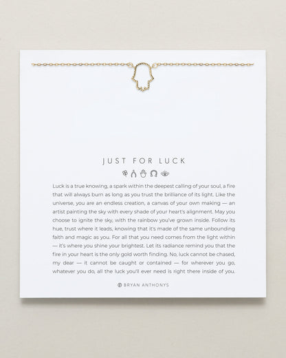 Just For Luck Hamsa Necklace