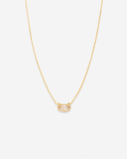 Radiance Marquise Solitaire Necklace