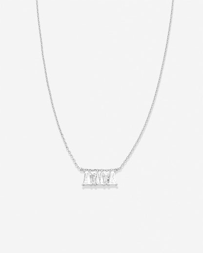 Beautifully Broken Baguette Dainty Necklace