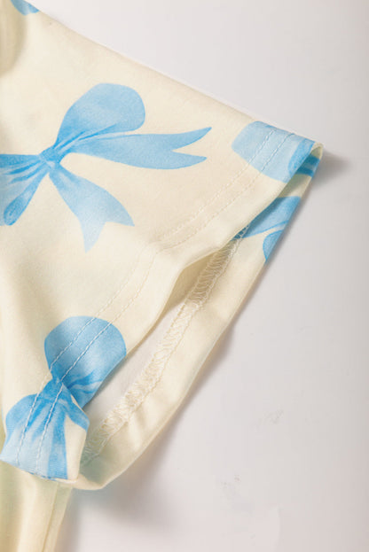 Threaded Pear Kenna Printed Short Sleeve Shirt