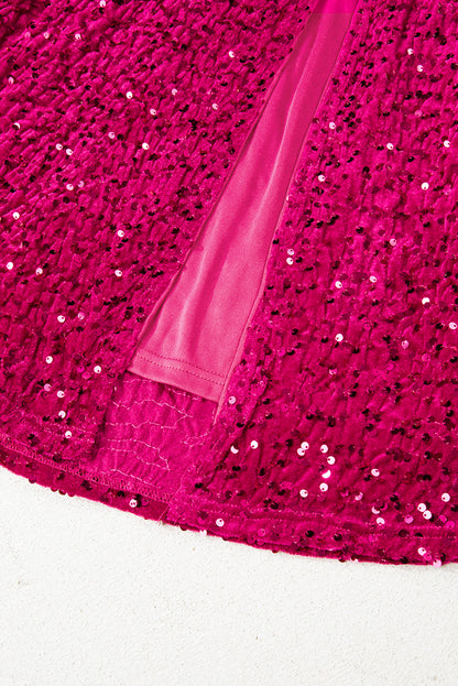 Threaded Pear Meadow High Bodycon Sequin Gown