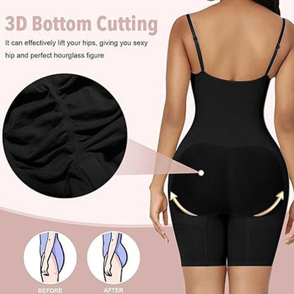 Everyday Cami Shaper Bodysuit – Tummy Control Booty Lift Open-Crotch Shapewear for Women