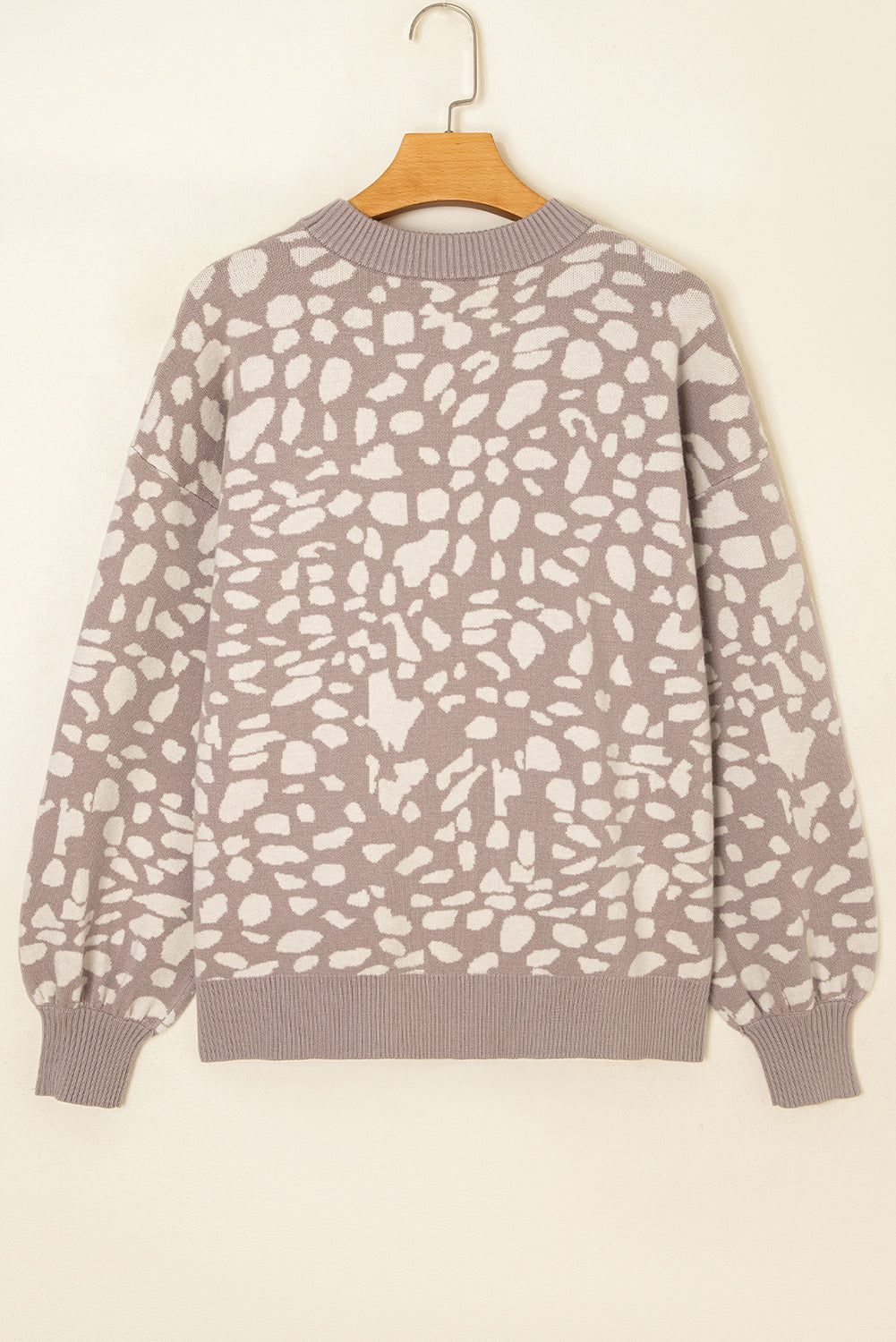 Threaded Pear Avery Trim Drop Shoulder Sweater