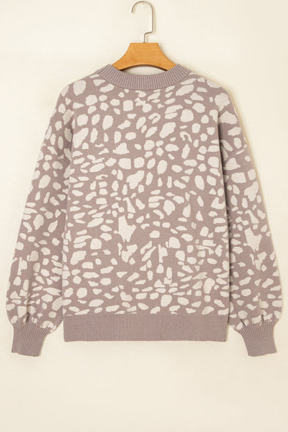 Threaded Pear Avery Trim Drop Shoulder Sweater