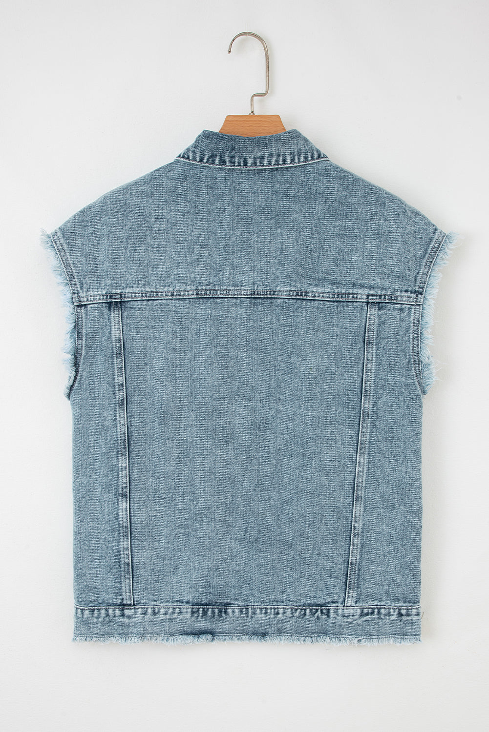 Threaded Pear Evelyn Flap Frayed Detail Vest