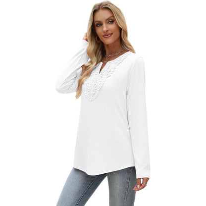 ✨Women Blouses Dressy Casual V Neck Long Sleeve Shirts Fall Outfits Trendy Top