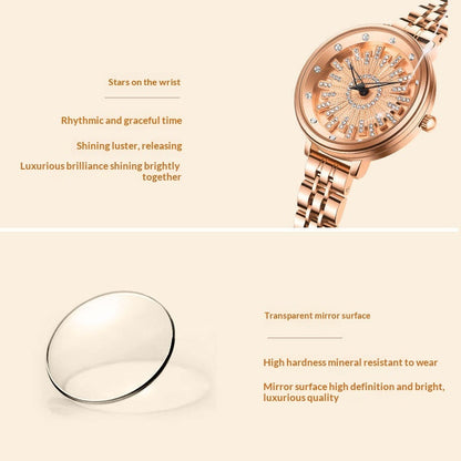 Women’s Fashionable & Elegant Quartz Watch | Premium Minimalist Jewelry Watch | Modern Luxury Analog Wristwatch for Women | Trendy Rose Gold & Silver Tones | 2026 Classic Fashion Accessory