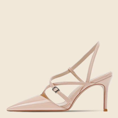 Women’s One-Word Toe High Heel Sandals | Minimalist Single Strap Evening Stilettos | Elegant Open-Toe Wedding & Party Heels | High-Sense Chic Formal Sandals | 2026 Trendy Essentials Footwear