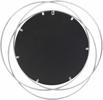Basay Round Silver Gray Mirror