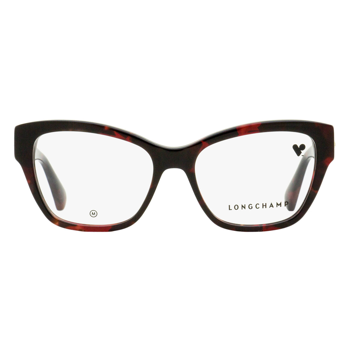 Longchamp Geometric Butterfly Eyeglasses LO2742L 640 Red Havana 52mm