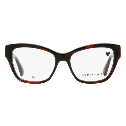 Longchamp Geometric Butterfly Eyeglasses LO2742L 640 Red Havana 52mm