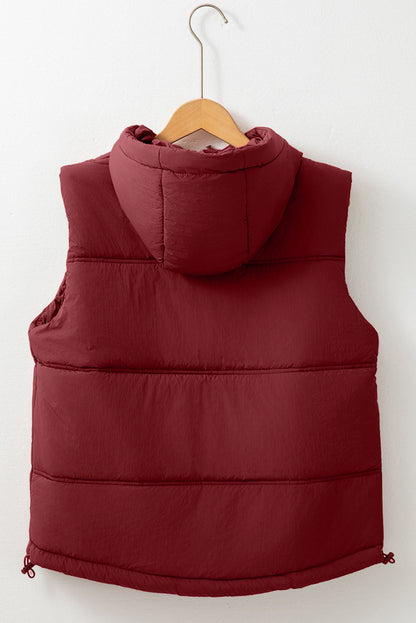 Threaded Pear Clare Side Hooded Puffer Vest