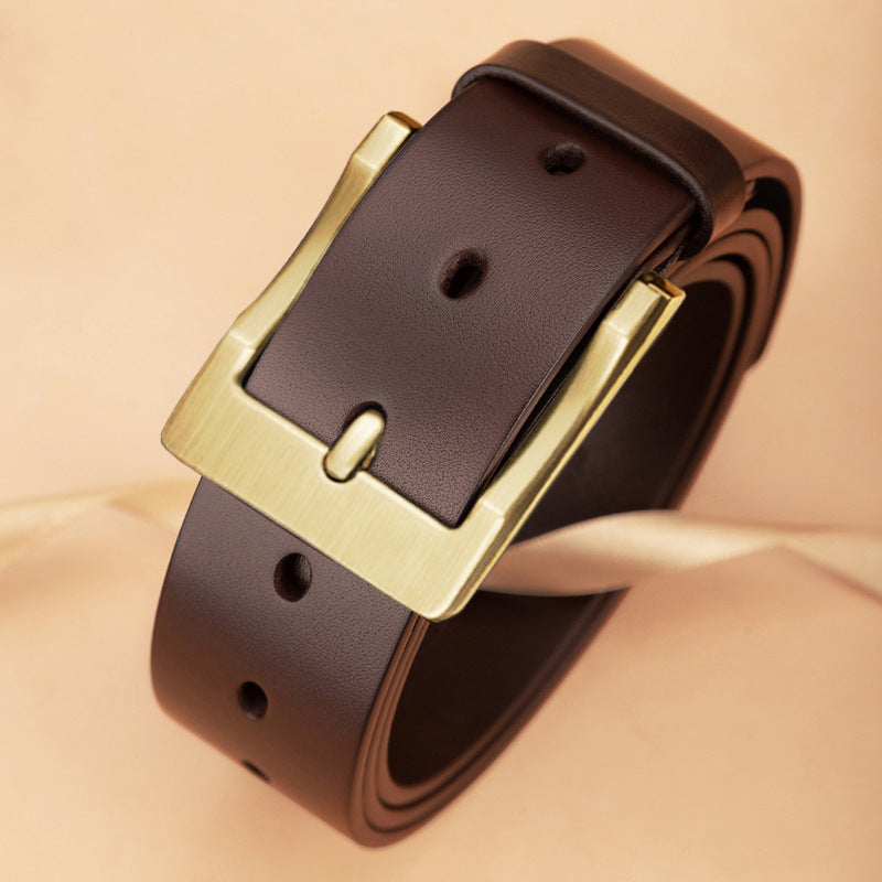 Men’s Pin Buckle Business Casual Belt | High-Sense Professional Simple Waistband | Trendy Minimalist Top-Layer Leather Belt | Luxury-Label Statuesque Men’s Accessory | 2026 High-Fashion Radiant Urban Essential