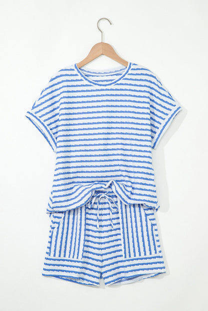 Threaded Pear Madalyn Knitted Short Sleeve Top
