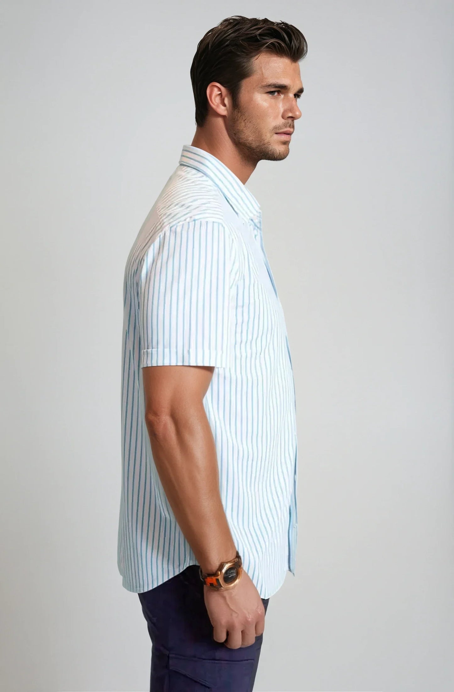 Corsica Stripe Short Sleeve Tech Shirt