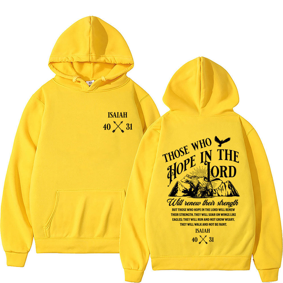 Christian Jesus Letters Print Hoodie | Faith-Based Graphic Sweatshirt for Men & Women | Inspirational Gospel Streetwear | Oversized Religious Pullover Hoodie