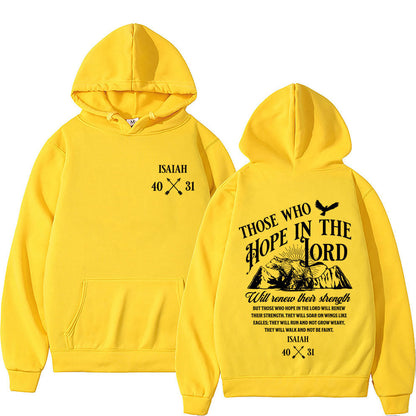 Christian Jesus Letters Print Hoodie | Faith-Based Graphic Sweatshirt for Men & Women | Inspirational Gospel Streetwear | Oversized Religious Pullover Hoodie