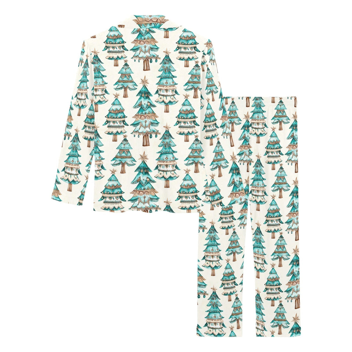 Baha Ranch Turquoise Christmas Tree Women's Western Pajamas