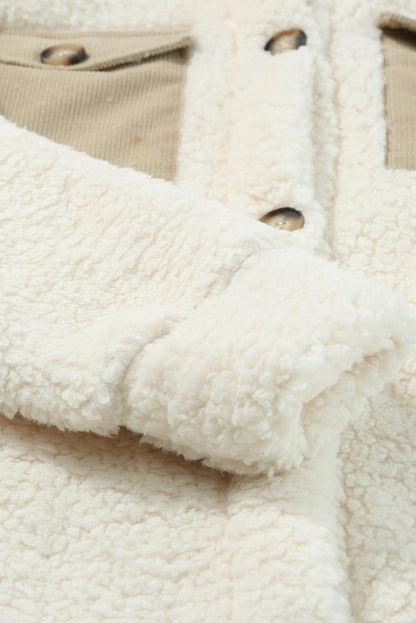 Threaded Pear Olivia Single Breasted Teddy Coat